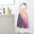 thumbnail image 3 of Yayeee 2 Pack Hand Towels for Bathroom 100% Cotton 16" x 28" Soft Absorbent Kitchen Towel, Pixel Floating Hearts, 3 of 7