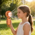thumbnail image 6 of Portable Handheld Fan, Rechargeable Fan, 5 Speeds Mini Travel Fan, Summer Gift (1PC, Orange), 6 of 9