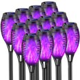 thumbnail image 1 of Paquete de 12 luces solares COCOMOX para Halloween y exteriores, color morado, 1 of 7
