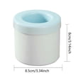 thumbnail image 2 of Cubo de cilindro de silicona de molde de cubos de hielo con herramientas de barra de barra de cocina de tapa azul, 2 of 5