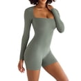thumbnail image 3 of Txlixc Vestido de mujer, cuello cuadrado de manga larga Txlixc moda, 3 of 8