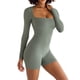 thumbnail image 3 of Txlixc Vestido de mujer, cuello cuadrado de manga larga Txlixc moda, 3 of 8