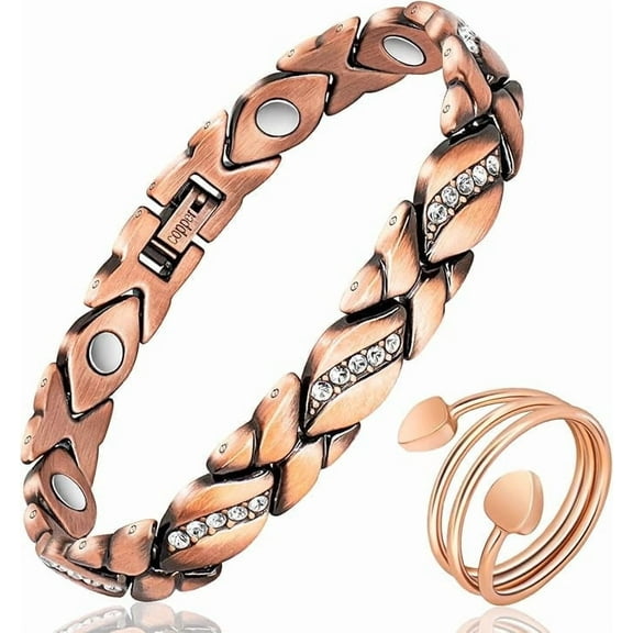 Wollet Copper Bracelets Jewelry Set for Women