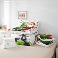 thumbnail image 6 of Manfei Kawaii Santa Claus 7-Piece Twin Bedding Sets,Green Christmas Green Bedding Comforter Set,Xmas Snowflake Sheet Sets For Child,Super Cozy Room Decor Reversible, 6 of 8