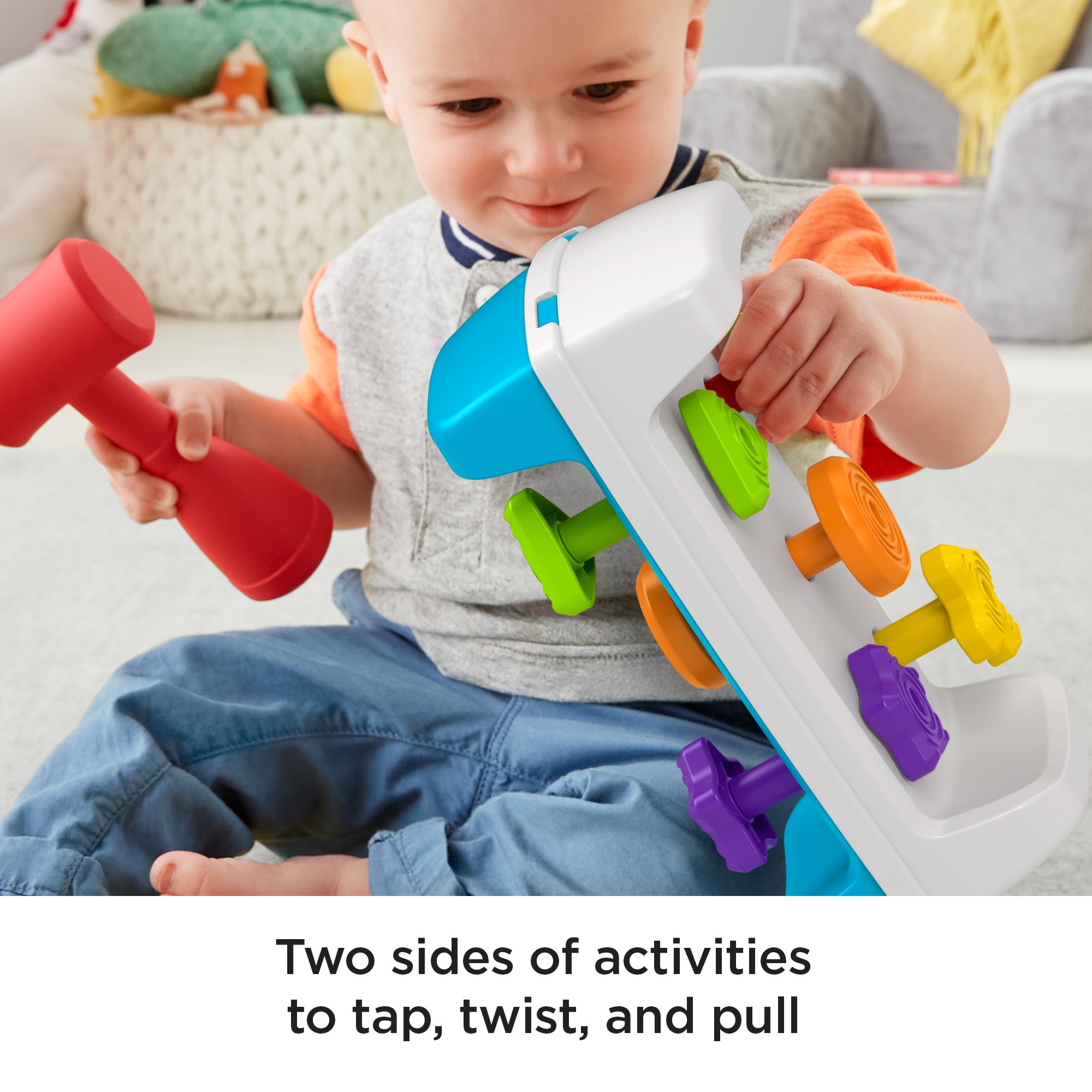 Fisher-Price Tap & Turn Bench Pretend Tools Toy photo 3