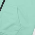 thumbnail image 5 of Girls Hoodie Full Zip Jackets Unisex Lightweight Casual Sweatshirts with Zip off Sleeve Convertible Kids Green Hoodie Size 5-15 Years, 5 of 8