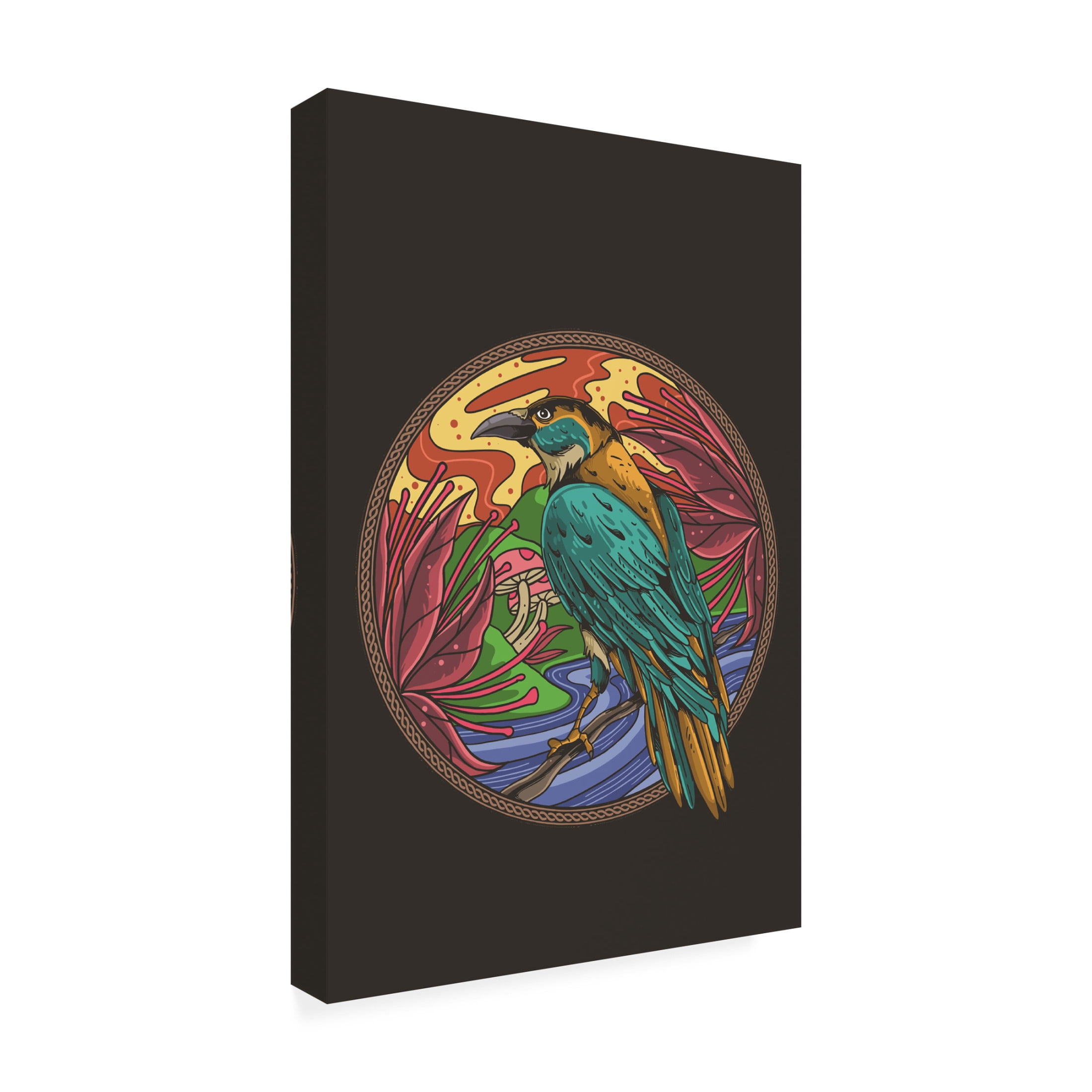 Trademark Fine Art jay stanley The Wise Crow Canvas Wall Art