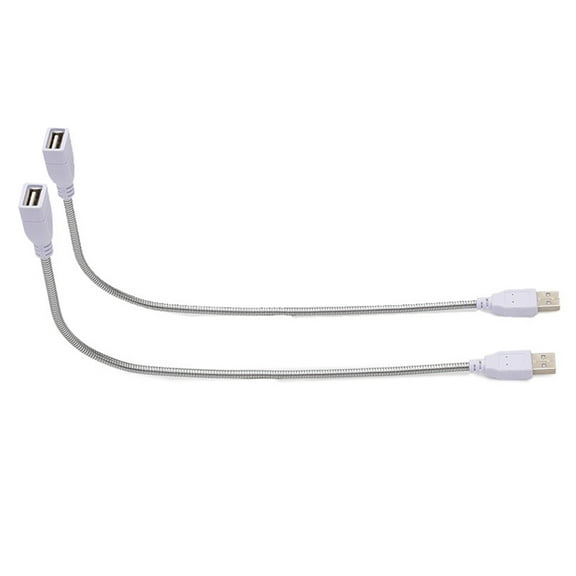 BESTYASH 5-Pack USB Keyboard LED Lights with Adjustable 30cm Flexible Extension Cord, White Light for Laptop PC