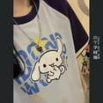 thumbnail image 2 of Sanrio Cinnamoroll Graphic T Shirts Mixed Colors Kawaii Clothes Y2k Top Japanese Print Student Tshirt Unisex Couple Tshirt Tops, 2 of 10
