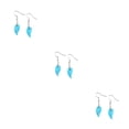 thumbnail image 1 of pitrice 1 Pair Pearl Earring Ear Stud Fashion Jewelry Fashionable Workmanship Exquisite Beautiful Rustproof Crystal Women Pendent Type 10 3Set, 1 of 6