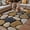 Brown, variant on Stones Outdoor Rug for Patio/Deck/Porch, Non-Slip Large Area Rug 5 x 8 Ft, Gravel Rock Cobblestone Natural Pattern Art Indoor Outdoor Rugs Washable Area Rugs, Reversible Camping Rug Carpet Runner