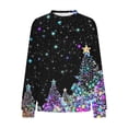 thumbnail image 7 of FDGIU Cute Christmas Pullover for Women, Long Sleeve Tunic Sweatshirt with Holiday Print, Loose Fit Crewneck Warm Top, 7 of 7