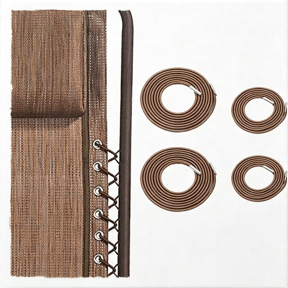 XIBUFE Professional Replacement Cords for Zero Gravity Chair(4 Cords),Zero Gravity Recliner Repair Tool for Lounge Chair,Bungee Chair Cord Replacement Cord for Zero Gravity Chair(Brown)