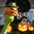 thumbnail image 3 of Glowing Halloween Bubble Wand for Kids, Automatic Bubble Blower with Solution Refill, Light Up 10 Inch Handheld Toy (All), 3 of 6