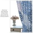 thumbnail image 5 of Blue Floral Curtains, Boho Dahlia Daisy Colorful Window Treatments for Living Room Bedroom Kitchen, Floral Seamless Pattern Curtain Set of 2, 55x63 Inch, 5 of 6