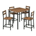 Euroco 5Piece Counter Height Dining Set, Vintage Oak