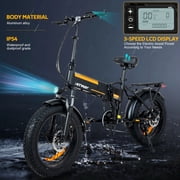 HITWAY BK10M Electric Bicycles with 750W Motor, Electric Bike for Adults 20 x4.0 Fat Tire, 48V 12AH Removable Battery E Bike, UL2849 Certified