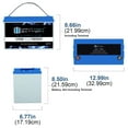 thumbnail image 3 of 12V 100AH Lithium Replacement Battery Compatible with Absolute AB121000 - 3 Pack, 3 of 7