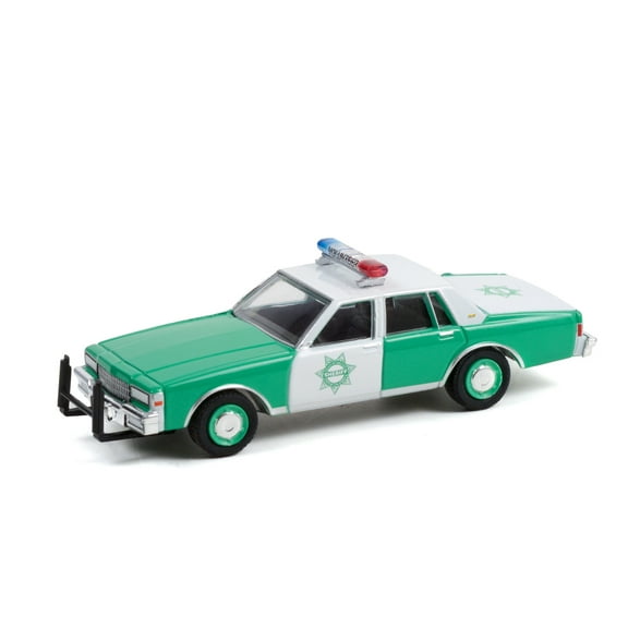 San Diego County Volunteer Sheriff 1989 Chevy Caprice, Green and White - Greenlight 42980B/48 - 1/64 scale Diecast Model Toy Car