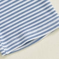 thumbnail image 4 of Toddler Baby Boy Girl Easter Outfit Kids Boys Easter Summer Set Striped Embroidery T-Shirt with Shorts Set 2 Piece, 4 of 6