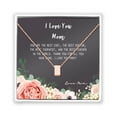 thumbnail image 3 of Mother Daughter Necklace - Two Rose Gold Infinity Cube Necklaces, Mothers Day Jewelry Birthday Gift with Gift Box and Box [Rose Gold Cube, No-Personalized Card], 3 of 13