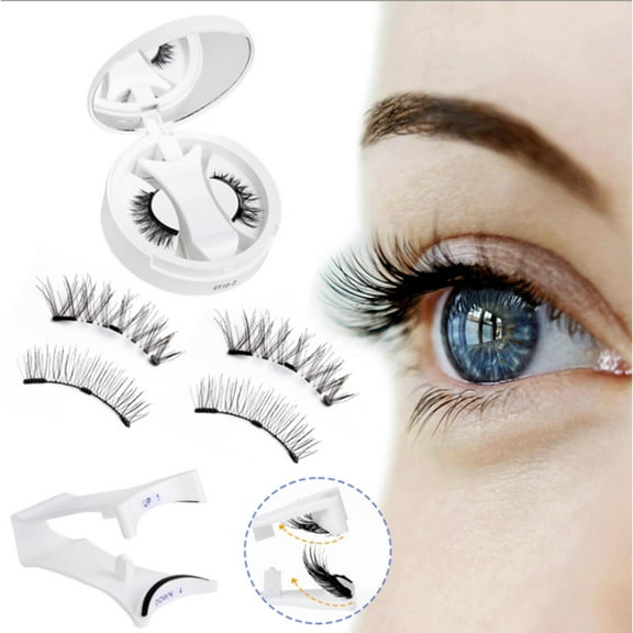 SINGOMON Magnetic Eyelashes with Applicator, Reusable, No Glue Required, Eyelashes Set, Easy to Wear and Remove (CT02)