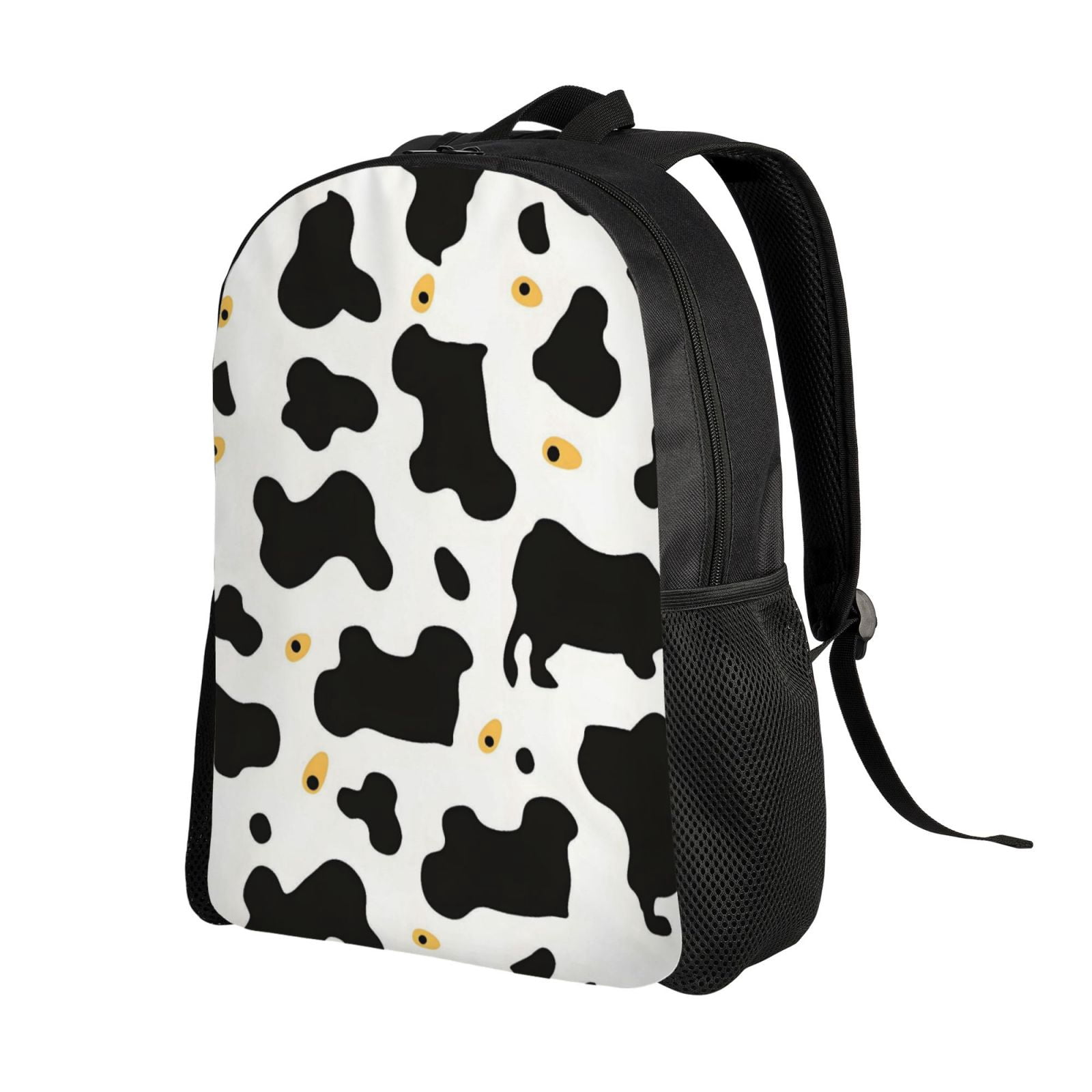 Single Side Full Backpack 16.1×11.8×4.5in Large Capacity Breathable Shoulder Belt Leisure Simple And Strong Bearing Capacity Simple Cow Print Pattern1_4