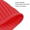 thumbnail image 3 of Unique Bargains Silicone Dish Drying Mat Set, 2 Pcs 12' x 9' Under Sink Drain Pad Suitable for Kitchen Counter, Drawer - Red, 3 of 5