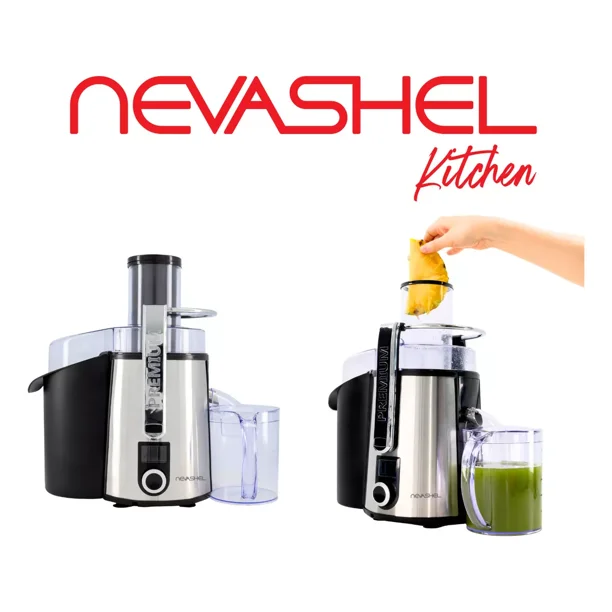 Extractor de Jugos Profesional Nevashel AD-08 Velocidades, Vaso