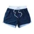 thumbnail image 7 of XIAONU Mens Swim Trunks Drawstring Waist Contrast Trim Quick Dry Board Shorts Water Resistant Beach Vacation Bottoms, 7 of 7