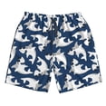 thumbnail image 5 of Goofa Shark Printed Mens Swim Trunks Summer Quick Dry Short Beach Swimwear Bathing Suits-, 5 of 9