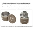 thumbnail image 4 of Bento Box, 550ml Stainless Steel Insulated Lunch Box Stackable Lunch Container Portable 2 Tier Round Bento Lunch Box Leakproof Thermal Food Container For Adult, 4 of 8