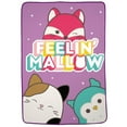 thumbnail image 1 of Squishmallows "Feeling Mallow" Blanket, 1 of 3