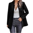 thumbnail image 2 of Meichang Blazers for Women Business Long Sleeve Blazer Casual Open Front A-Line Suit Jackets Elegant Notched Collar Cardigan, 2 of 7