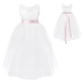 thumbnail image 2 of MSemis Kids Girls Sleeveless Princess Pageant Bridesmaid Party Wedding Flower girl's Dress, 2 of 6