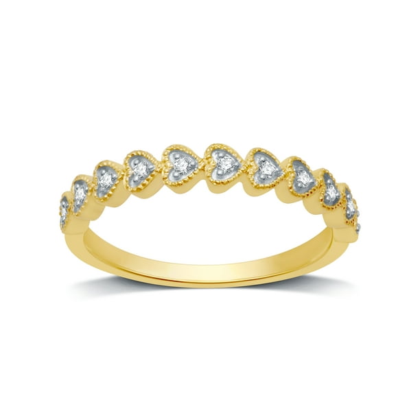 North by Jewel - 1/12 CTTW Lab Grown Diamonds Stackable Ring in 10K ...