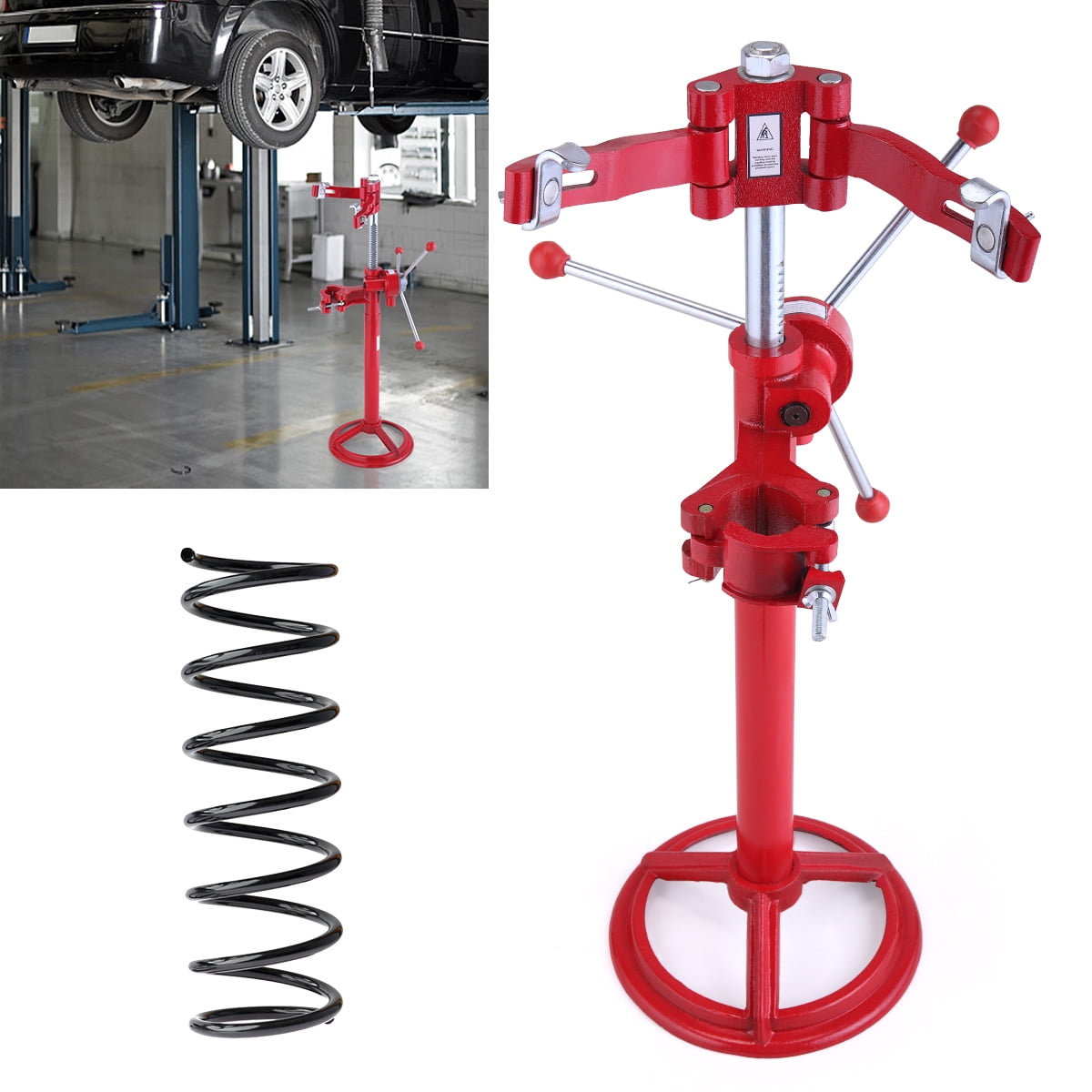 Jaxpety Red 20" Hand Operate Strut Coil Spring Press Compressor Heavy