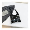 thumbnail image 1 of Small Round Bead Shoulder Bag High-grade Rivet Niche Design Light Luxury Brand Unique Commit Large-capacity Women's Underarm Bag, 1 of 6