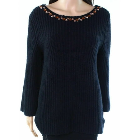 Ruby Rd. Sweaters - Womens Large Petite Embellished Boat Neck Sweater ...