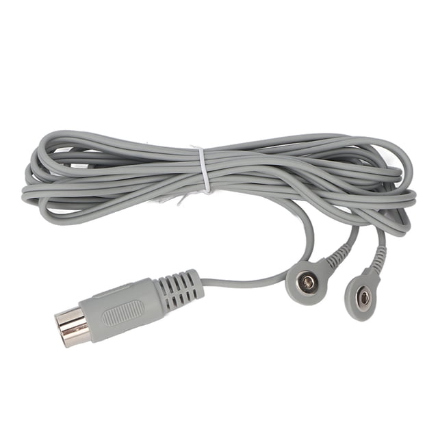 Electrodos Alambre de Plomo, Cuidas de Salud de Masaje de 8.2 Pies 2 Conector Snap Conector Cable de Alambre para el Hogar Para La Mácina del Masajeador