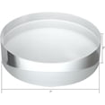 thumbnail image 3 of CiaoHER 2in Thickness 7in Diameter Acrylic Disc Display Block Clear Polished Round Pedestal Stand Riser 7" x 2", 1 Pack, 3 of 5