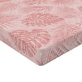 thumbnail image 4 of Ambesonne Tropical Leaves Fitted Sheet, Boho Exotic Jungle, Queen Size, Pale Pink and Rose, 4 of 5