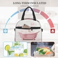 thumbnail image 4 of Easygdp Cute Bathtub Caja de Almuerzo para Mujeres y Hombres, Bolsa de Almuerzo Insulada, Bolsas Reutilizables Impermeables para Viajes, Trabajo y Picnics, 4 of 7