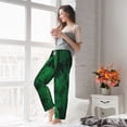 thumbnail image 5 of Bixox Women's Green Leave Fern Patterned Pajama Pants Loungewear, 5 of 5