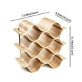 thumbnail image 3 of Asian Home Modern Wood 9 Bottle Wave Wine Rack Freestanding Countertop Bottle Holder for Wine Storage, 3 of 5