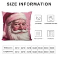 thumbnail image 5 of Orinice Santa Claus Graphic Decorative Cushion Throw Pillow Cover Winter Theme Soft & Durable 1PC 18x18in, 5 of 5
