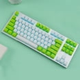thumbnail image 3 of inalámbrico multicolor de 87 teclas, interruptor azul, retroiluminación con receptor USB para ordenador portátil y PC Verde Blanco Azul Hugo Teclado inalambrico, 3 of 8