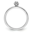 thumbnail image 2 of Sterling Silver Rhodium Plated Polished Diamond Ring, 2 of 6