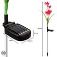 thumbnail image 2 of Luxtrada Outdoor Solar Stake Lights - 2 Pack Solar Powered Lights with 8 Lily Flower, Multi-color Changing LED Solar Stake Lights for Garden, Patio, Backyard, 2 of 7