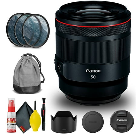 Canon RF 50mm F/1.2L USM Lens (2959C002) + Filter Kit + Cap Keeper + More (International Version)